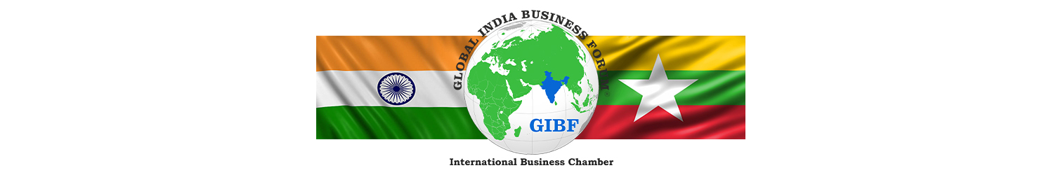 India  myanmar Business and Cultural Council and GIBF logo